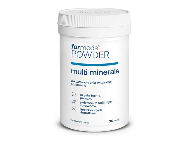 Powder Multi Minerals interakcje ulotka proszek  282.6 g