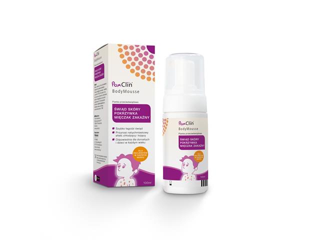 PoxClin BodyMousse interakcje ulotka piana na skórę - 100 ml