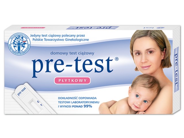 Pre-Test Test ciążowy płytkowy interakcje ulotka   36 op.