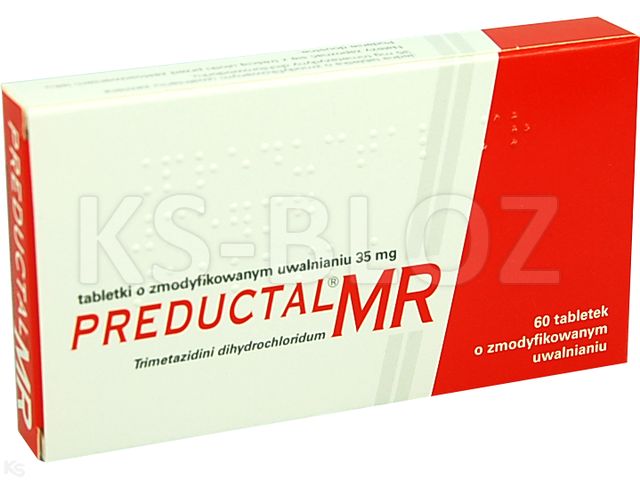 Preductal MR interakcje ulotka tabletki o zmodyfikowanym uwalnianiu 35 mg 60 tabl. | 2 blist.po 30 szt.