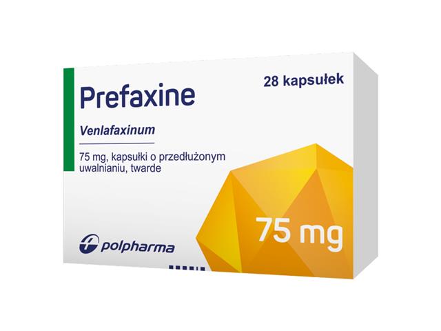 Prefaxine interakcje ulotka kapsułki o przedłużonym uwalnianiu twarde 75 mg 