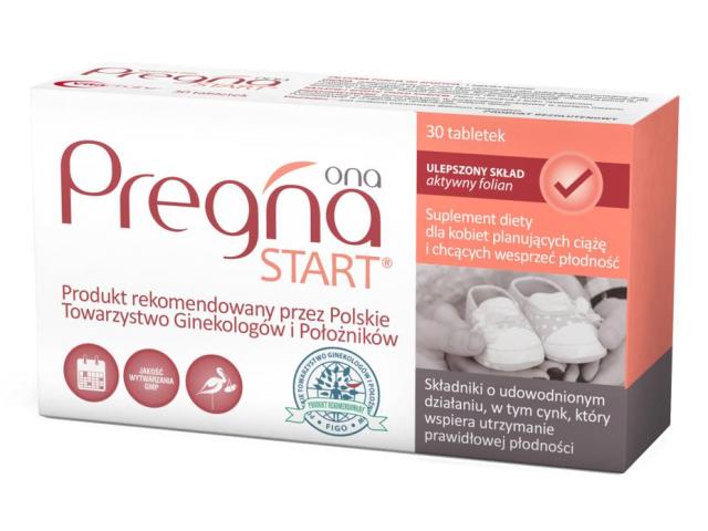 Pregna Start Ona interakcje ulotka tabletki 30 tabl.