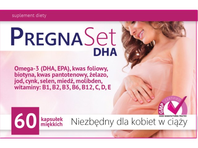 Pregnaset DHA interakcje ulotka kapsułki - 60 kaps.