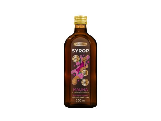 Premium Rosa Malina Syrop z inuliną i miodem interakcje ulotka syrop  250 ml (but. ze szkła)