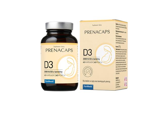 Prenacaps D3 interakcje ulotka kapsułki - 60 kaps.