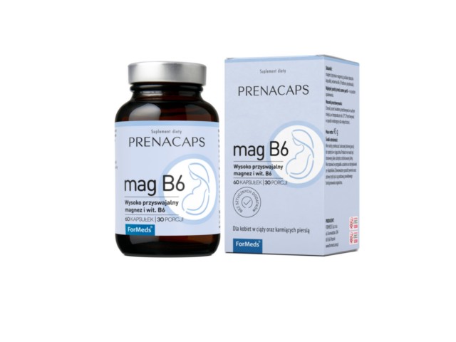 Prenacaps Mag B6 interakcje ulotka kapsułki - 60 kaps.