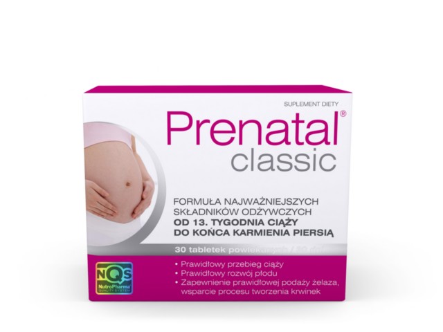 Prenatal Classic 30 interakcje ulotka tabletki powlekane  30 tabl.