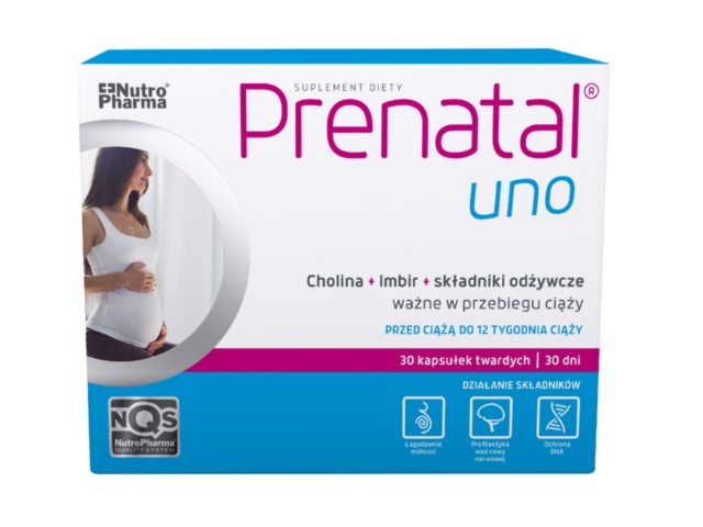 Prenatal Uno interakcje ulotka kapsułki  30 kaps.