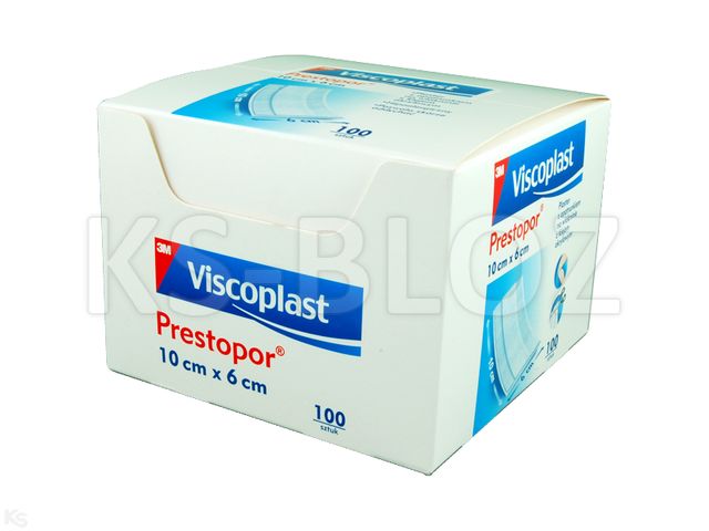 Prestopor Plaster 10 x 6 cm interakcje ulotka   100 szt.