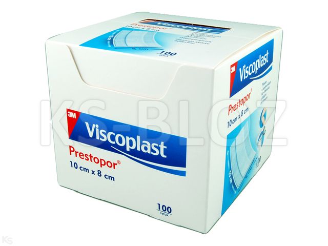 Prestopor Plaster 10 x 8 cm interakcje ulotka   100 szt.