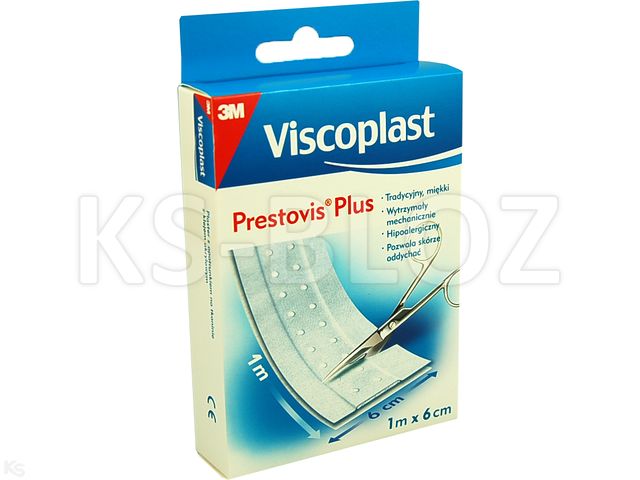Prestovis Plus Plaster 1 m x 6 cm interakcje ulotka   1 szt.