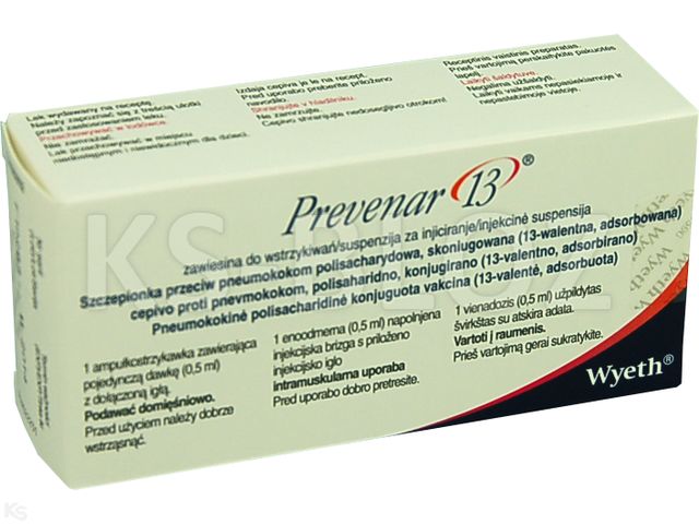 Prevenar 13 interakcje ulotka zawiesina do wstrzykiwań  1 amp.-strz. po 0.5 ml | +igła