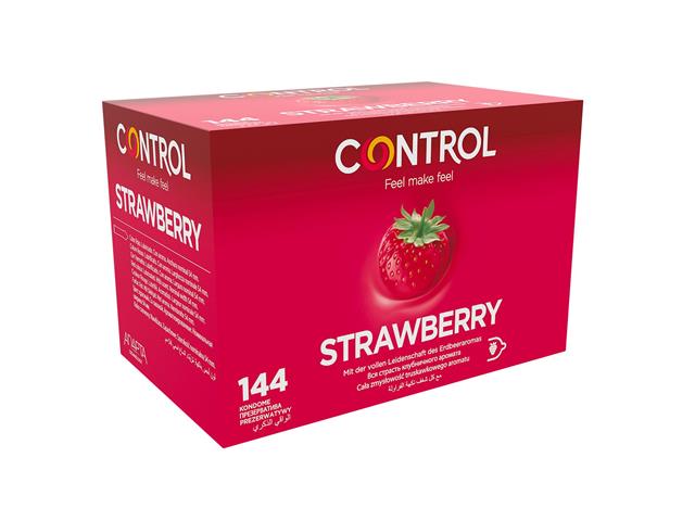 Prezerwatywy CONTROL STRAWBERRY 00008474000000 interakcje ulotka prezerwatywa - 144 szt.