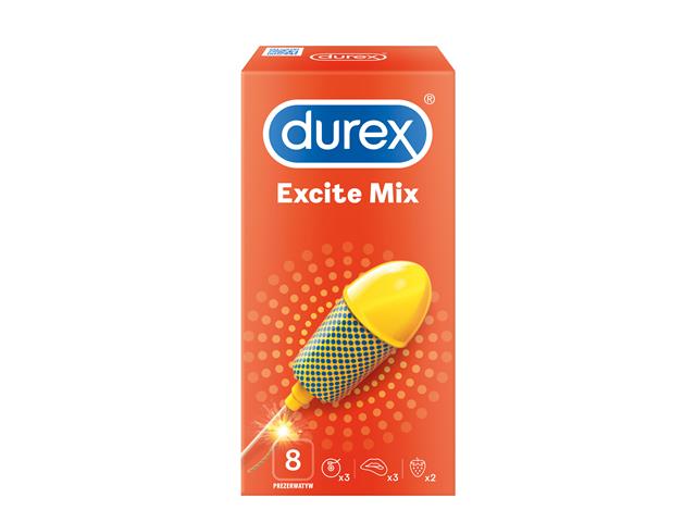 Prezerwatywy DUREX Excite Mix interakcje ulotka prezerwatywa - 8 szt.