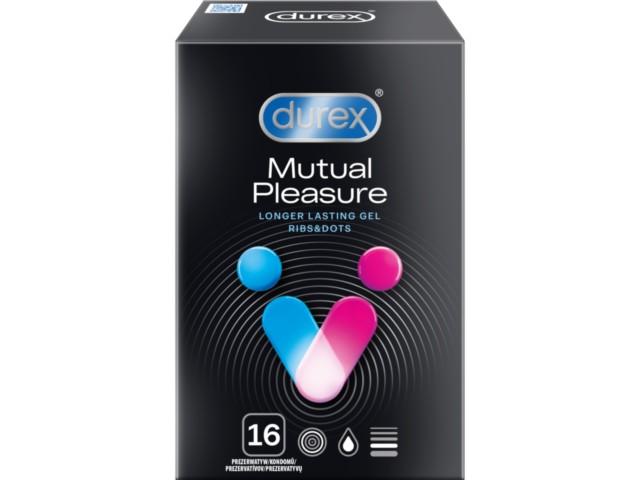 Prezerwatywy Durex Mutual Pleasure interakcje ulotka   16 szt.