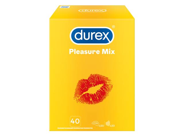 Prezerwatywy DUREX Pleasure Mix interakcje ulotka   40 szt.