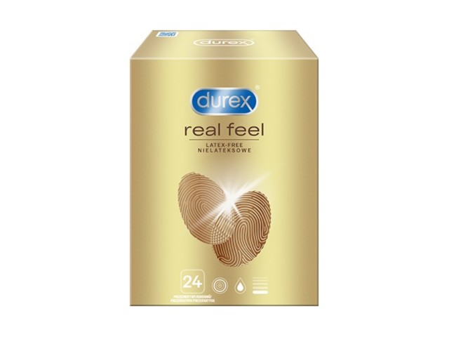 Prezerwatywy Durex Real Feel interakcje ulotka prezerwatywa - 24 szt.