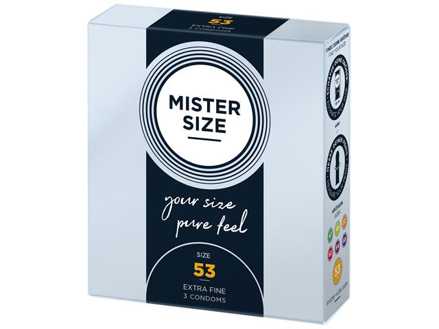 Prezerwatywy MISTER SIZE 53mm interakcje ulotka prezerwatywa - 3 szt.