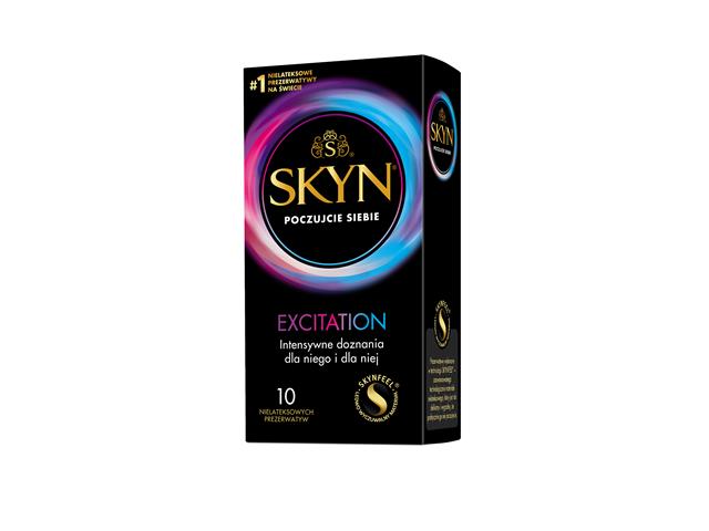 Prezerwatywy SKYN Excitation interakcje ulotka prezerwatywa - 10 szt.