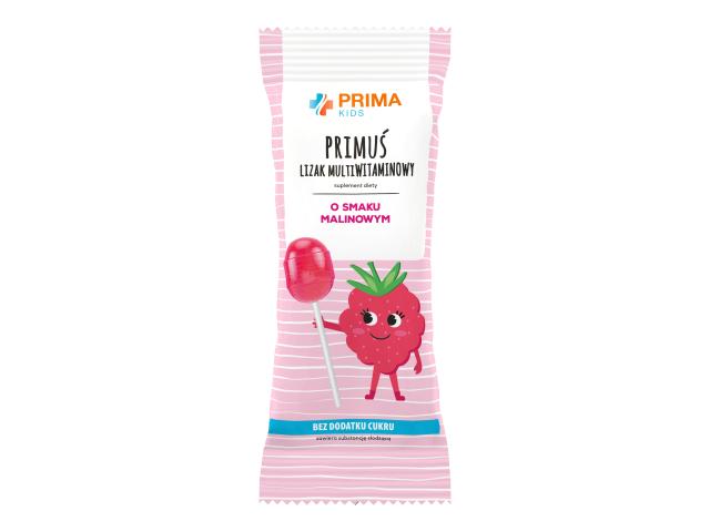 Prima Kids Primuś Lizak multiwitaminowy interakcje ulotka lizaki 1 szt.