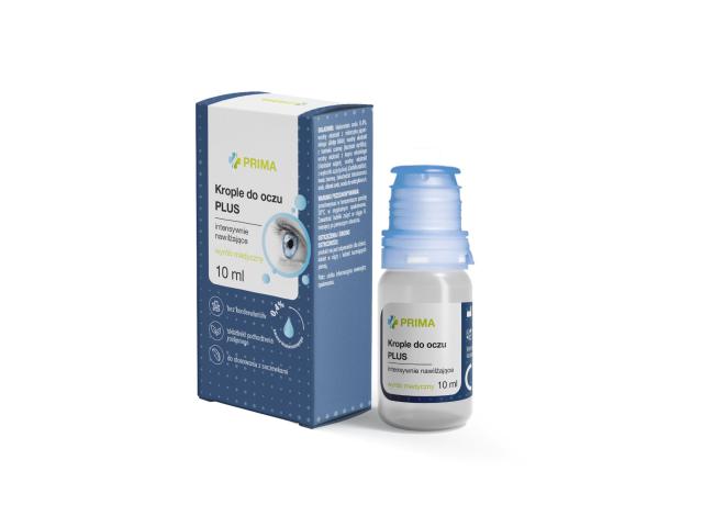 Prima Krople Do Oczu Plus intensywnie nawilżające interakcje ulotka krople do oczu - 10 ml