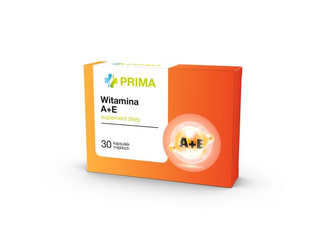Prima Witamina A + E interakcje ulotka kapsułki miękkie - 30 kaps.