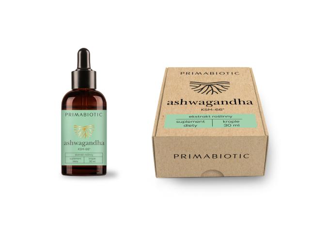 Primabiotic Ashwagandha interakcje ulotka krople  30 ml