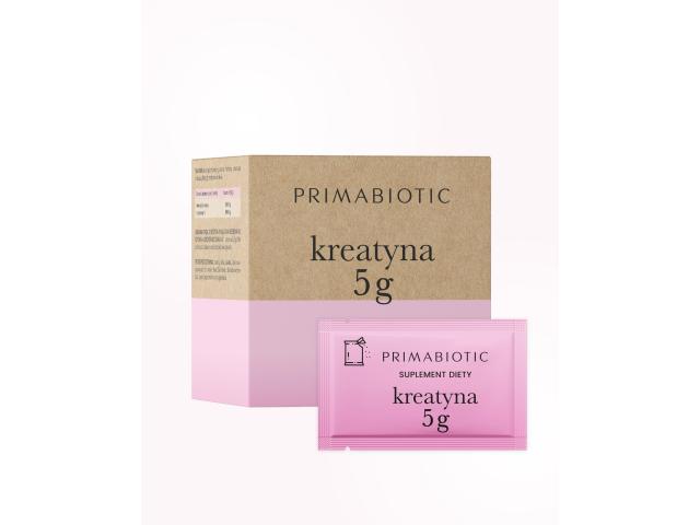 Primabiotic Kreatyna 5 G smak malinowy interakcje ulotka proszek - 30 sasz.