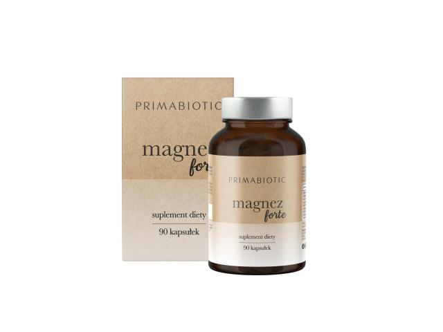 Primabiotic Magnez Forte interakcje ulotka kapsułki - 90 kaps.