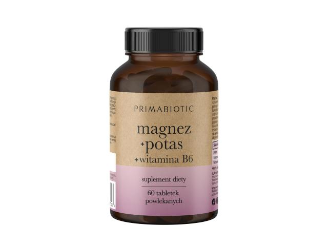 Primabiotic Magnez + Potas + Witamina B6 witamina interakcje ulotka tabletki powlekane - 60 tabl.