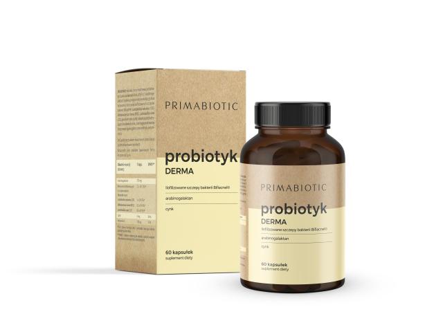 Primabiotic Probiotyk Derma interakcje ulotka kapsułki - 60 kaps.