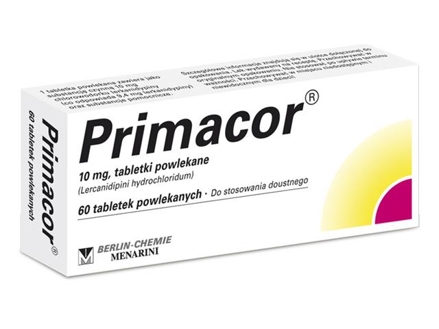 Primacor interakcje ulotka tabletki powlekane 10 mg 60 tabl.