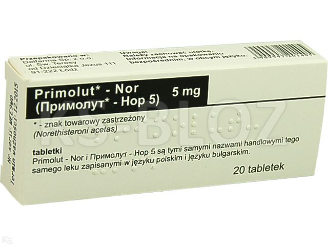 Primolut-Nor interakcje ulotka tabletki 5 mg 20 tabl. (blist.)