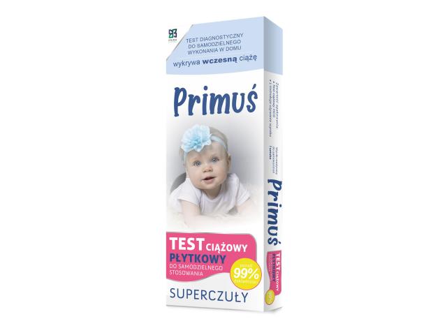 Primuś Test ciążowy interakcje ulotka test ciążowy płytkowy - 1 szt.