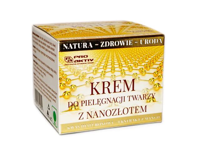 PRO AKTIV Krem do pielęgnacji twarzy z nanozłotem interakcje ulotka krem  50 ml