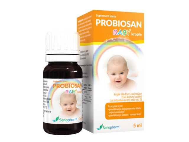 Probiosan Baby interakcje ulotka krople - 5 ml (but.)