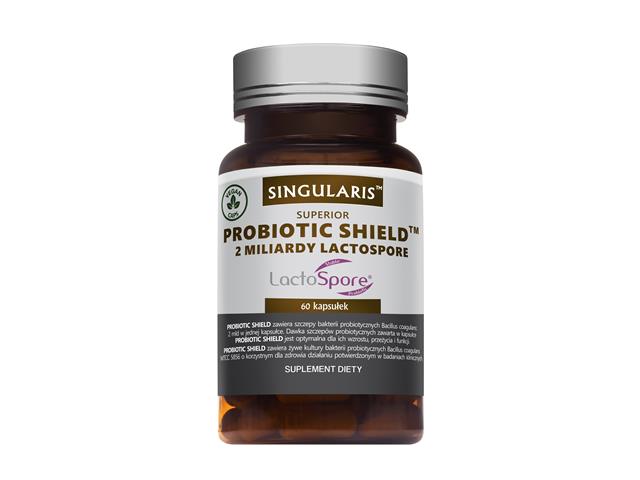 Probiotic Shield 2 Mld Lactospore Singularis Superior interakcje ulotka kapsułki z roślinnej celulozy  60 kaps.