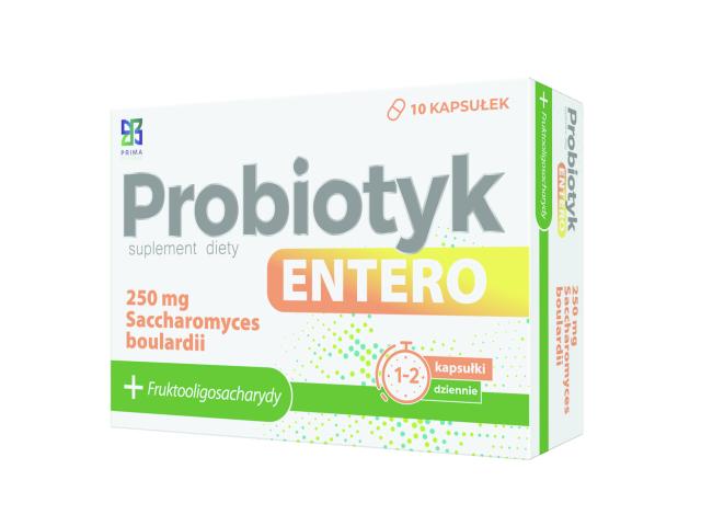 Probiotyk Entero interakcje ulotka kapsułki - 10 kaps.