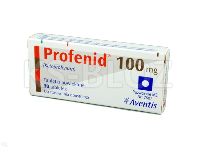 Profenid interakcje ulotka tabletki powlekane 100 mg 30 tabl. | 2 blist.po 15 szt.