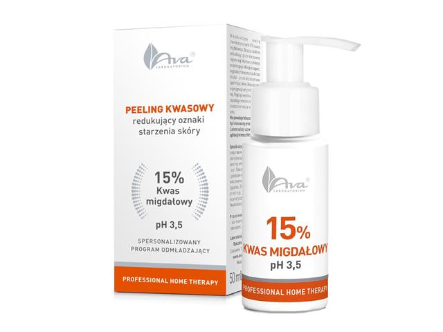 PROFESSIONAL HOME THERAPY Peeling kwasowy kwas migdałowy 15% interakcje ulotka peeling  50 ml