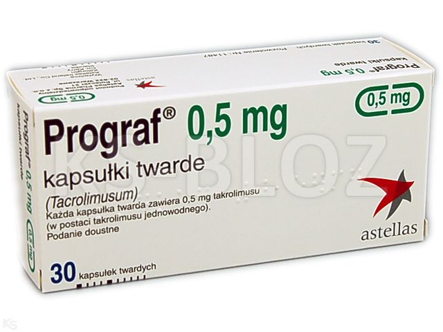 Prograf interakcje ulotka kapsułki twarde 500 mcg 30 kaps. | (3 blist. po 10 kaps.)