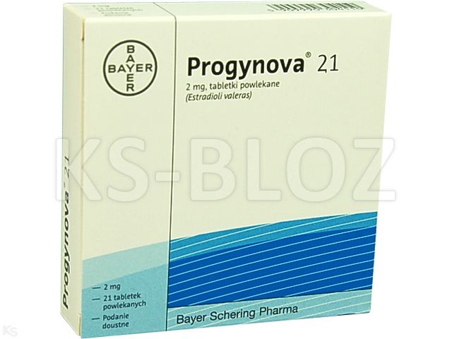 Progynova 21 interakcje ulotka tabletki powlekane 2 mg 21 tabl.