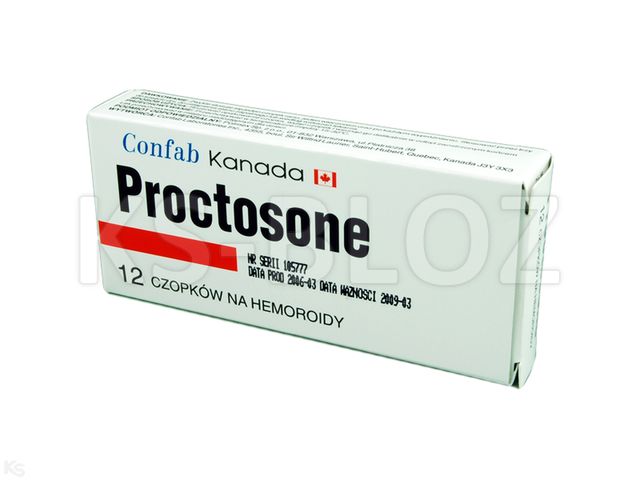 Proktosedon interakcje ulotka czopki doodbytnicze 5mg+5mg+10mg+10mg 12 czop.