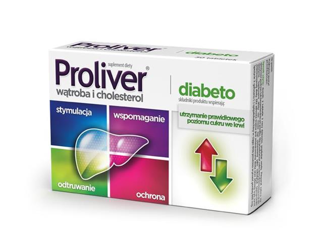 Proliver Diabeto interakcje ulotka tabletki  30 tabl.
