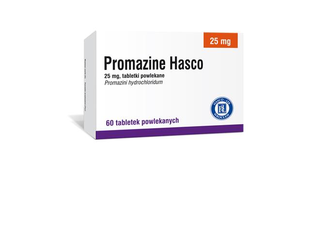 Promazine Hasco interakcje ulotka tabletki powlekane 25 mg 60 tabl.