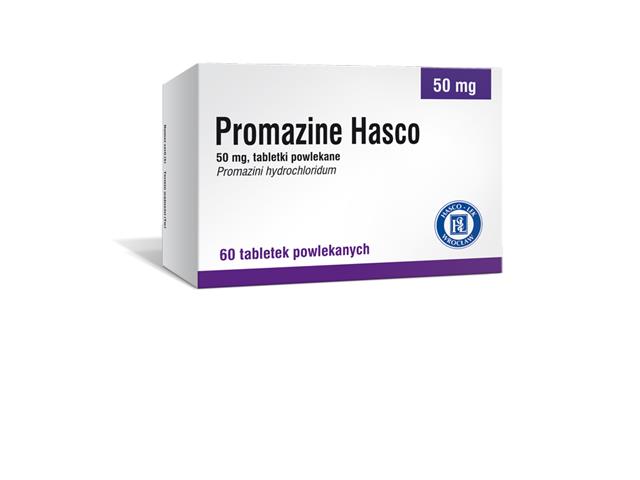 Promazine Hasco interakcje ulotka tabletki powlekane 50 mg 60 tabl.