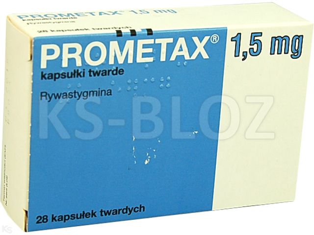 Prometax interakcje ulotka kapsułki twarde 1,5 mg 28 kaps.