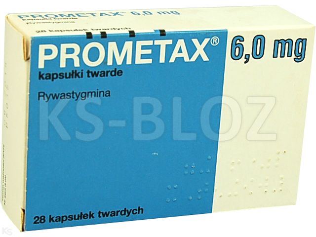 Prometax interakcje ulotka kapsułki twarde 6 mg 28 kaps.