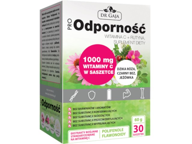 ProOdporność Witamina C suplement diety interakcje ulotka proszek do sporządzania roztworu - 30 sasz. (60 g)