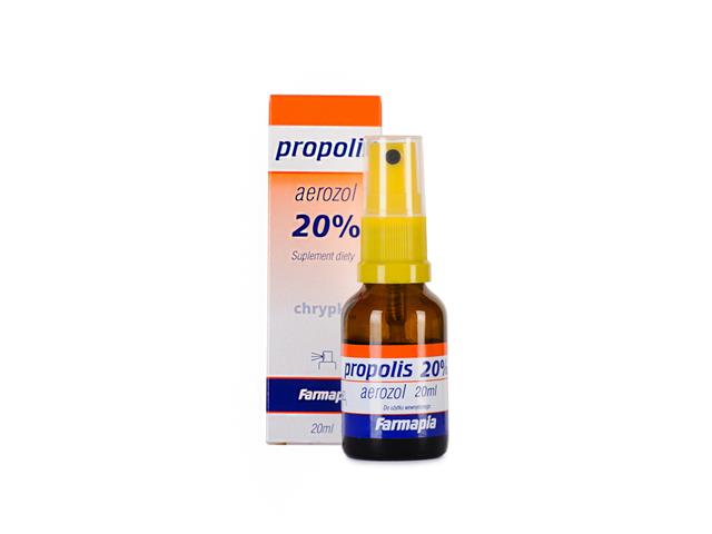 Propolis 20% interakcje ulotka aerozol - 20 ml